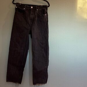 Classic Black Straight-Leg Jeans